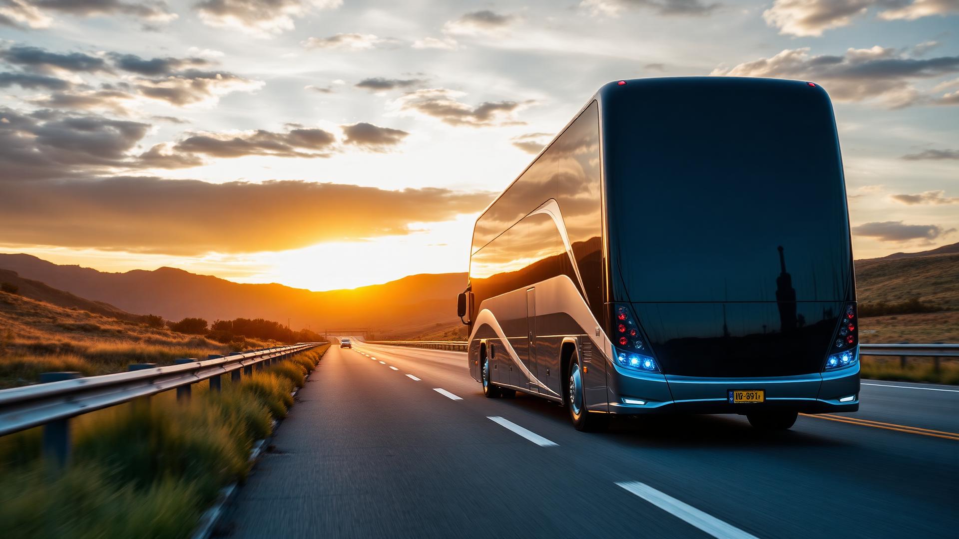 Ônibus executivo na estrada
